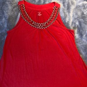Red/orange tank top XL